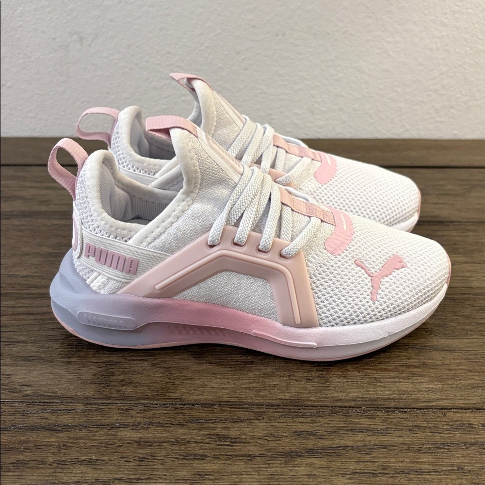NEW [Puma] Soft Enzo 5 Rose Little Kids Athletic Sneakers Girls Youth Sz 11 - Picture 4 of 12